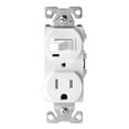 thumbnail image 1 of Cooper Wiring Devices 393723184 TR274W White Switch & Receptacle, 1 of 1