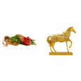 thumbnail image 1 of Estatua Decorativa De Resina Del Caballo De José, Ideal Para Escritorio, Mesa, Estante, Oficina, Coche O Hogar. Figura De Animal Grabada., 1 of 8