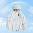 thumbnail image 2 of Rggeeun Men's Casual Jackets Summer Lightweight Hooded Zipper Jacket Breathable Sunscreen Outdoor Windbreaker For Daily Wear Outwear Fashion, 2 of 5