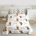 thumbnail image 2 of Feelyou Boho Cactus Plant Twin Comforter Sets, Tribal Bowknot Cowgirl Bedding Set, 2-Piece, 2 of 8