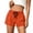 Orange, variant on Stichou Women's Shorts Drawstring Elastic Waist Casual 2026 Summer Spring Comfortable Workout Running Gym Shorts Pink 2XL