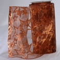 thumbnail image 2 of Sheer Shimmering Copper Brown Stars Wired Craft Ribbon 9" x 20 Yards, 2 of 2