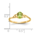 thumbnail image 2 of 14k Peridot Birthstone Ring in 14k Yellow Gold - Size 7, 2 of 2