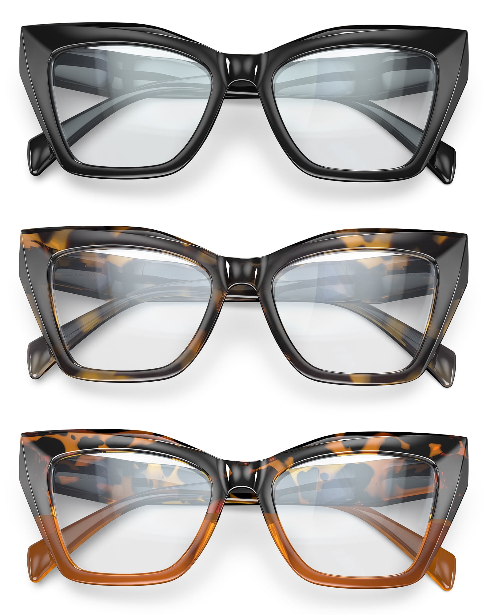 Blue Light Blocking Reading Glasses – Amber Lenses 1.0x To 3.0x For Sleep & Screen Relief