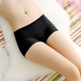 thumbnail image 4 of Women's Cotton Crotch Ice Silk Boxer Shorts - Seamless, Breathable, Sweat-Absorbent - 95% Nylon 5% Cotton - Daily/Casual - One Size, 4 of 7