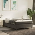 thumbnail image 1 of vidaXL Bed Frame Dark Grey 152x203 cm Queen Velvet, 1 of 5
