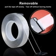 thumbnail image 3 of Nano Double Sided Tape Heavy Duty, Multipurpose Strong Mounting Tape, Reusable Removable Washable Traceless Gel Grip Adhesive for Carpet, Poster Sticky Wall, Home, Office Decor., 3 of 7