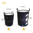 thumbnail image 3 of Daiia 2025 Happy New Year 2 Round Laundry Basket with Handles Thickened Waterproof Circular hamper,Dirty Clothes Storage Basket for Bedroom,Bathroom,College Dorm-Small, 3 of 6