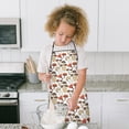 thumbnail image 4 of Colorful Mushroom Group White Pattern Kids Aprons for Girls and Boys,Adjustable Neck Strap Toddler Aprons for Kids Cooking Baking, 4 of 6
