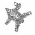 thumbnail image 1 of Sterling Silver 30" 1.2mm Box Chain 3D Bear Skin Rug Pendant Necklace, 1 of 2