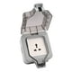 thumbnail image 4 of Toma de corriente de pared para exteriores Suministros eléctricos Interruptor de zócalo para exteriores 3 agujeros kusrkot Caja de enchufe impermeable, 4 of 7