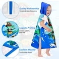 thumbnail image 3 of Kids Hooded Beach Towel for Boys Girls,Bath Pool Beach Poncho Towels Super Soft & Absorbent Cotton Towel Childrens Dinosaur Beach Towels for Toddler 0-7 Years Old, 3 of 4