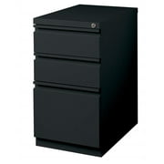 Cooper 3 Drawer Mobile File Cabinet File in Black