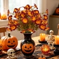 thumbnail image 3 of Gqtwoy Artificial Fall Silk Flowers Bouquet, Realistic Fake Floral Stems, Faux Fall Blooms for Vase Fillers, Halloween Thanksgiving Decor, Mixed Stems for Home Decoration, 3 of 6