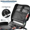 thumbnail image 4 of FORMRS Zipper Binder with Shoulder Strap 2-inch Ring 500 Sheet Capacity File Bag, Green Abstract, 4 of 5