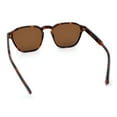 thumbnail image 7 of Mens Hipster Keyhole Rectangle Horn Rim Plastic Nostalgic Sunglasses Tortoise - Brown, 7 of 7
