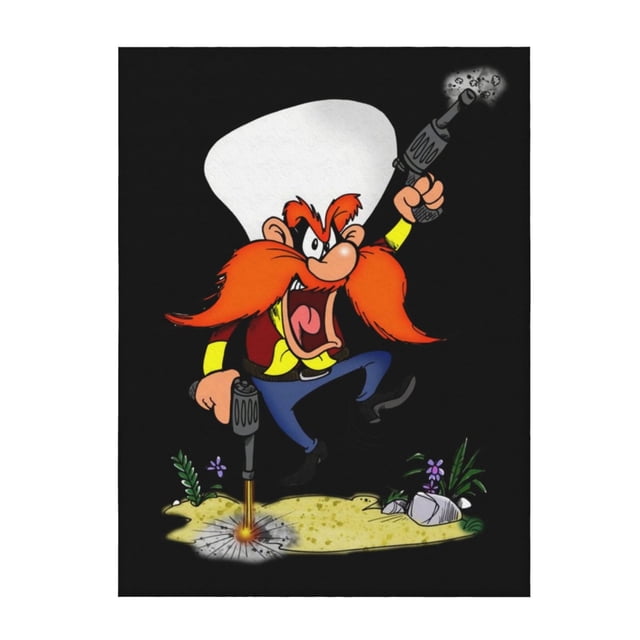 Manta de felpa suave y cómoda de Yosemite Sam, manta de franela cálida y ligera para sofá cama de 60 x 50 pulgadas