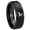 Black Polish Step Edge, variant on Deer Step Edge Brush Black Tungsten Men Ring 10MM