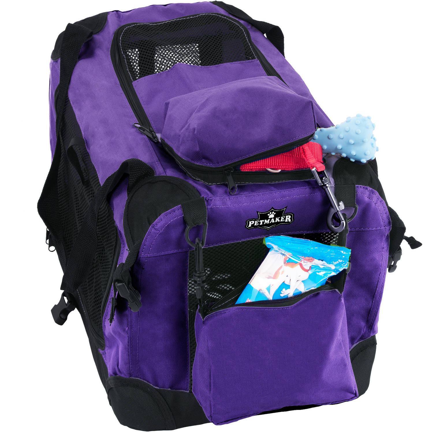 Petmaker Soft Sided Pet Crate, Purple, 20"L x 12"W x 12.5"H
