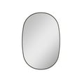 thumbnail image 2 of ANGELES HOME 24" x 36" Oval Bathroom Vanity Mirror, Wall Mounted Bathroom Mirror, Aluminum Wall Mirror for Bathroom, Copper Free Glass Vanity Framed Mirror, Matte Black, 2 of 8