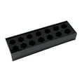 thumbnail image 2 of Florero rectangular Arreglo floral Florero de acrílico Florero rectangular largo Florero de arte decorativo para sala de estar Dormitorio Mesa de 35x10x6.5cm 14 Hoyos, 2 of 9