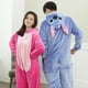 thumbnail image 4 of Pijamas Unisex de una pieza con dibujos animados, ropa de dormir de poliéster bonita, manga ajustada y cálida hasta el suelo, color rosa y azul, para invierno, 4 of 4