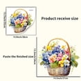 thumbnail image 4 of Flower Basket Wall Stickers Flowers Art DIY Wall Decals Removable Vinyl Peel and Stick Wall Decor for Bedroom Living Room Bathroom Kitchen Nursery Shop, 4 of 6