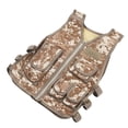 thumbnail image 4 of Chaleco de combate para niños, de tela Oxford, ajustable en la cintura, con múltiples bolsillos, para senderismo, montañismo, camuflaje, talla L, 4 of 14