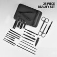 thumbnail image 3 of ERNA 10/15/25 pcs Manicure Set Full Function Kit Professional High-quality Steel Pedicure Sets Nail Clippers With Portable Case, 3 of 27