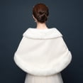 thumbnail image 4 of EeaseMX Novia Plush Shawl Winter Warm Cappa Vestido de novia Accesorios Nupcial Shawl Tippet (Blanco), 4 of 7