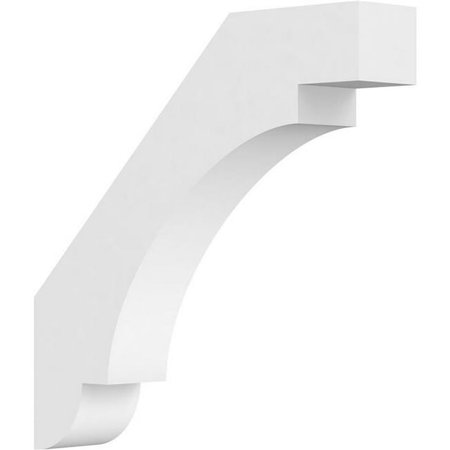 Ekena Millwork BRCP03X18X18ASP Attelle PVC de Qualité Architecturale Standard - 3 x 18 x 18 Po.