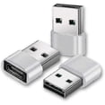 thumbnail image 1 of Usb C To Usb Adapter [3 Pack, Silver], Usb A To Usb C, Usb C To Usb, Usb C Adapter, Usb C Plug, Us Adapter, Usb C To Usb, Usb Usb C, Usb C/a Adapter, 1 of 4
