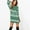 Green, variant on Christmas Sweater Dress Crew Neck Set Women Long Sleeve Xmas Print Knit Sweater Dresses for Party
