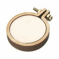 thumbnail image 3 of XIBUFE Stitch Frame Embroidery Hoop Diy Decoration Fixed Frame Gifts Hand Mini Ornaments Round Tools Wooden 10Pcs Set, 3 of 7