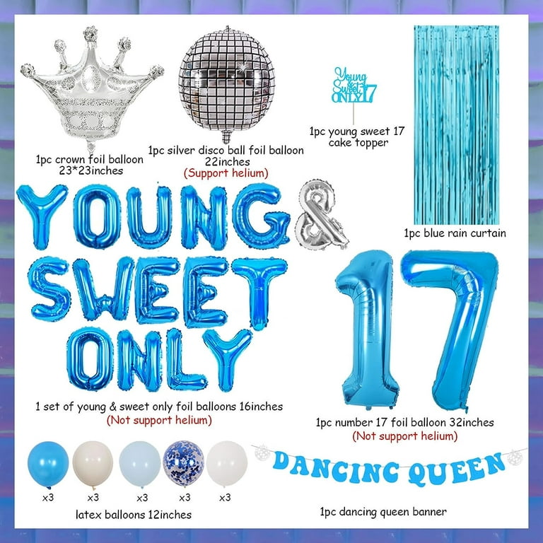 Personalised Dancing Queen Young & Sweet Cake Topper Glitter