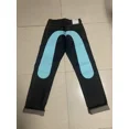 thumbnail image 4 of Pantalones de chándal de terciopelo rosa para hombre y mujer, pantalón holgado con cordón, informal, a rayas, con etiqueta, todas las estaciones, 4 of 4