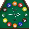 thumbnail image 4 of Pool Theme Triangular Shape Plastic Clock, Multicolor, 4 of 5