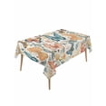 thumbnail image 2 of Butterfly Tablecloth Rectangle Table Cloths 54x108, Waterproof Tablecloth Outdoor Table Cloth, Retro Spring Leaves Country Aesthetic Flower Washable Table Cover for Kitchen Dinning Party, 2 of 8