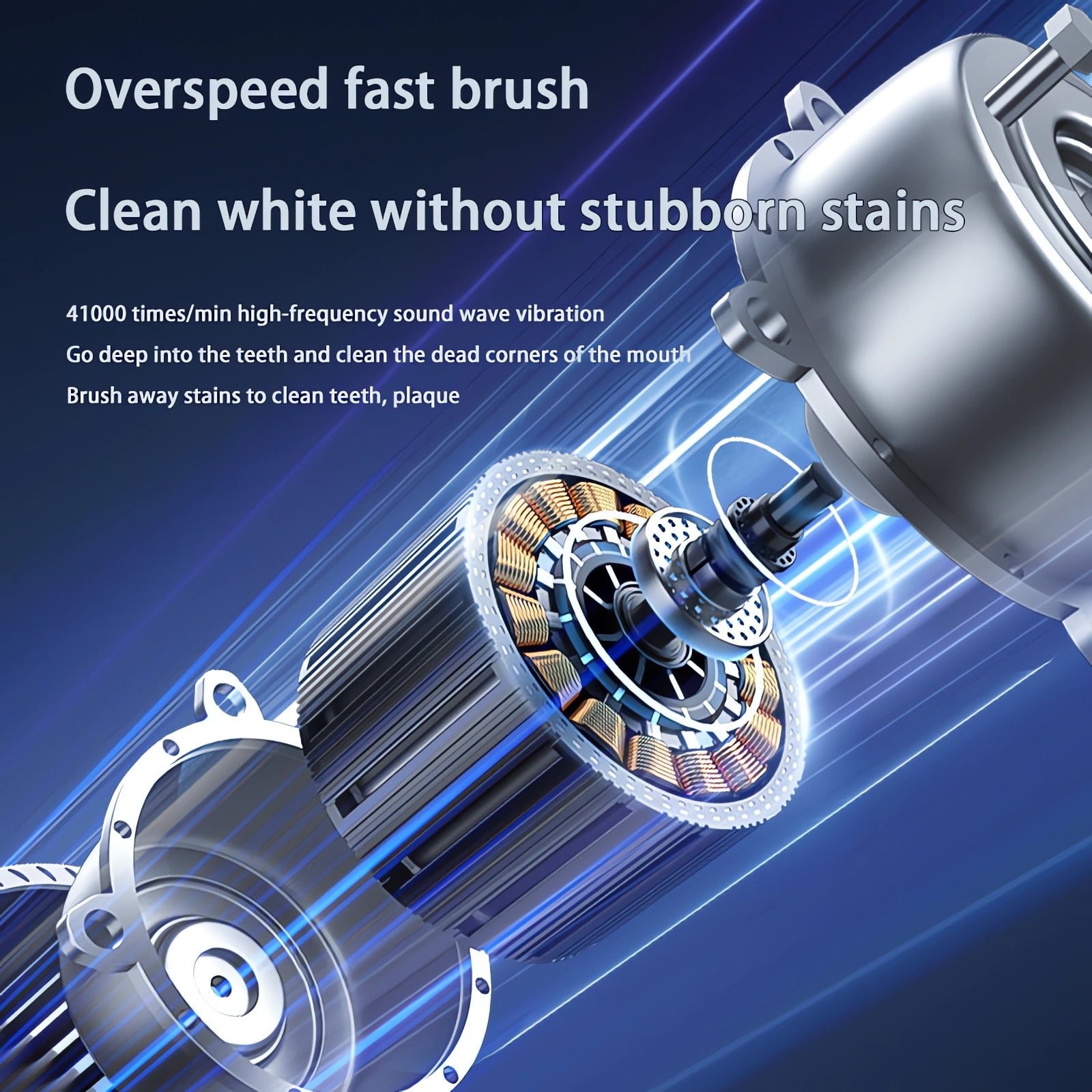 Wovilon Household Toothbrush Soft Bristle Toothbrush Rechargeable Adult Toothbrush