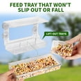 thumbnail image 6 of Window Bird Feeders With Strong Suction Cups,Acrylic Clear Birdhouse and Wild Birdfeeder for Window Viewing Box,Glass Bird Houses for Viewing Inside,Outdoors,Gifts for Cat, 6 of 14