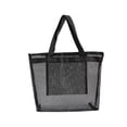 thumbnail image 4 of ULTNICE 1Pcs Black Polyester Mesh Tote for Beach Use and Toy Storage in Square Shape, 4 of 8
