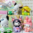 thumbnail image 1 of Sanrio-caja ciega de rima de flores para niños, caja misteriosa Kawaii Kuromi Pochacco Cinnamoroll, estatuilla de Anime, juguete de regalo de Navidad, nueva1683, 1 of 5