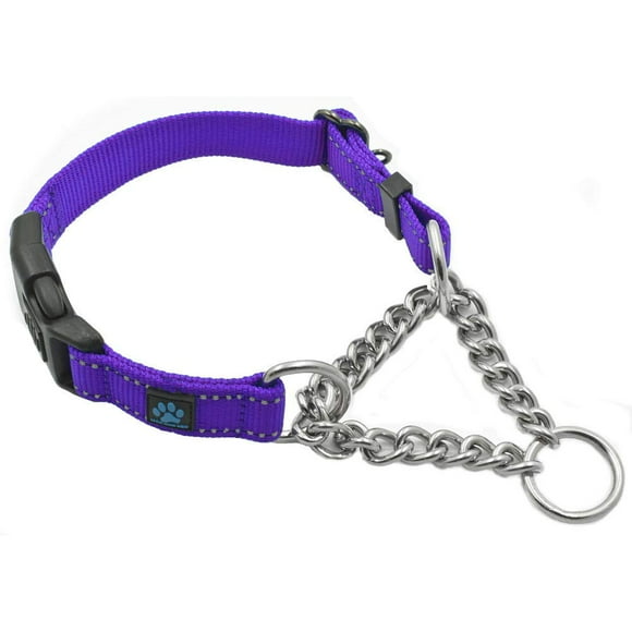 Collar Martingale Max y Neo de acero inoxidable para perros medianos