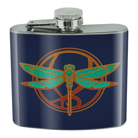 

Dragonfly Elegant Stainless Steel 5oz Hip Drink Kidney Flask