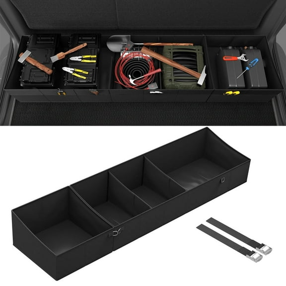 Under Seat Storage Bag Fit 2015-2023 2024 Ford F-150 F-250/F-350/F-450/F-550 Super Duty Tool Organizer Truck Crew Cab