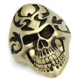 thumbnail image 1 of IP Antique Copper Stainless Steel Ring with Epoxy, Jet - Size 13, 1 of 1