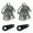 Eagle Head, variant on 【2Pack】Motorcycle Bells for Biker Good Luck Riding Bells with Hanger Motorcycle Accessory or Keychain for Luck