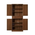 thumbnail image 6 of Robu 4 Door Cabinet with 1 Drawer - Walnut, 6 of 26