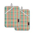 thumbnail image 7 of Yayeee Pot Holders Kitchen Heat Resistant with Pockets 7"x9.8" Cotton Oven Cooking Hot Pads, Red Green Tartan Pattern, 7 of 7
