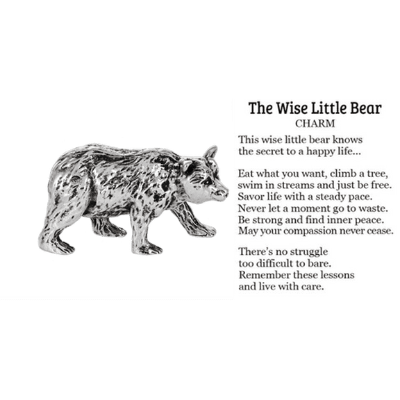 The Wise Little Bear Charm